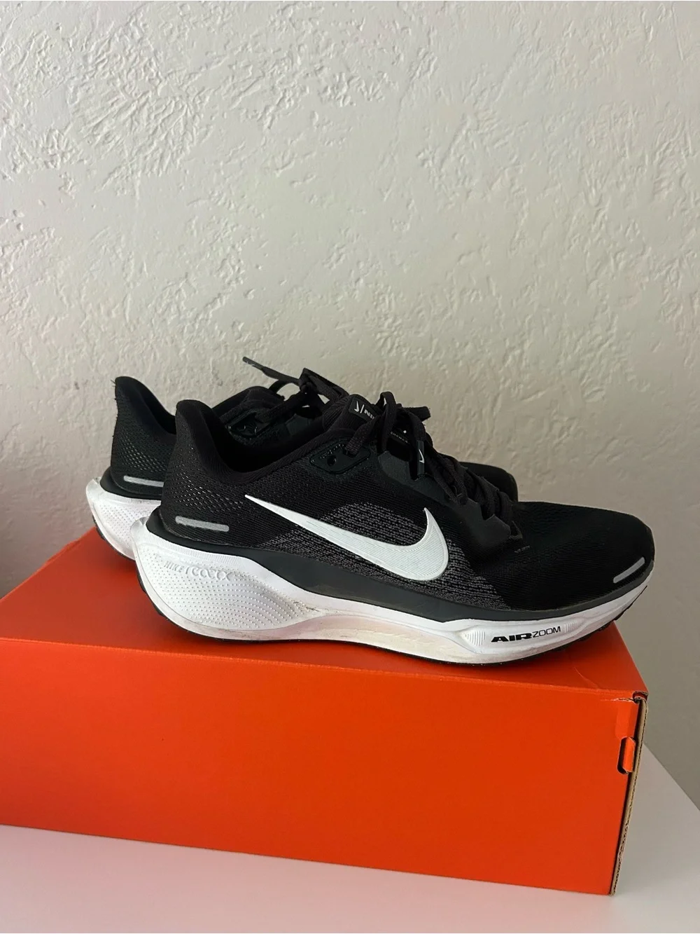 Nike Air Zoom Pegasus 41 Black & White Running Sneakers